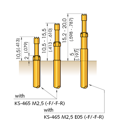 Switching probe SKS-465 002 500 A 3502 MF Item | INGUN